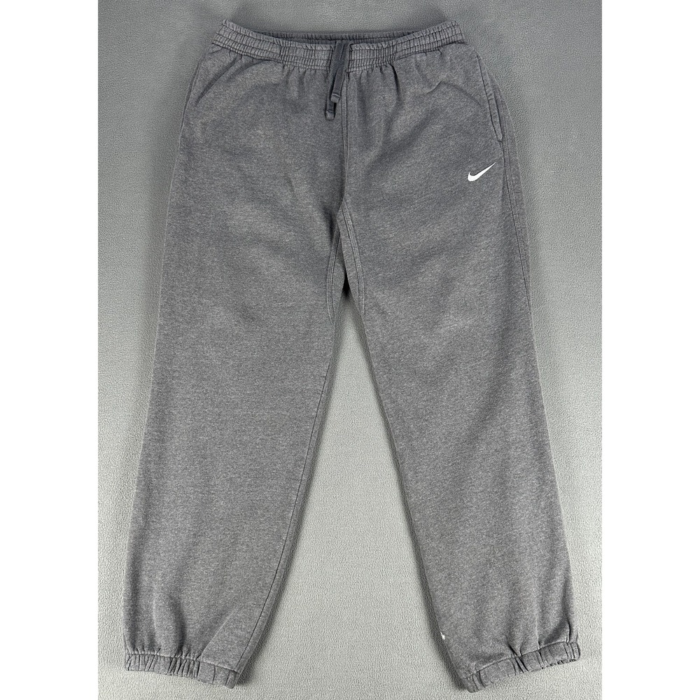 Nike Joggers Sweatpants Mens Large Grey Sportswear Club Fleece Baggy Gym Lounge